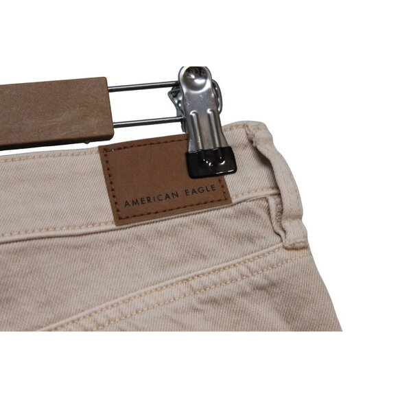 NWT American Eagle Jeans Size 8 / 29 High Rise Mom Straight Beige Denim Preppy - Picture 13 of 15